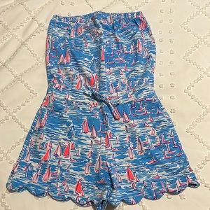 Lilly Pulitzer strapless romper